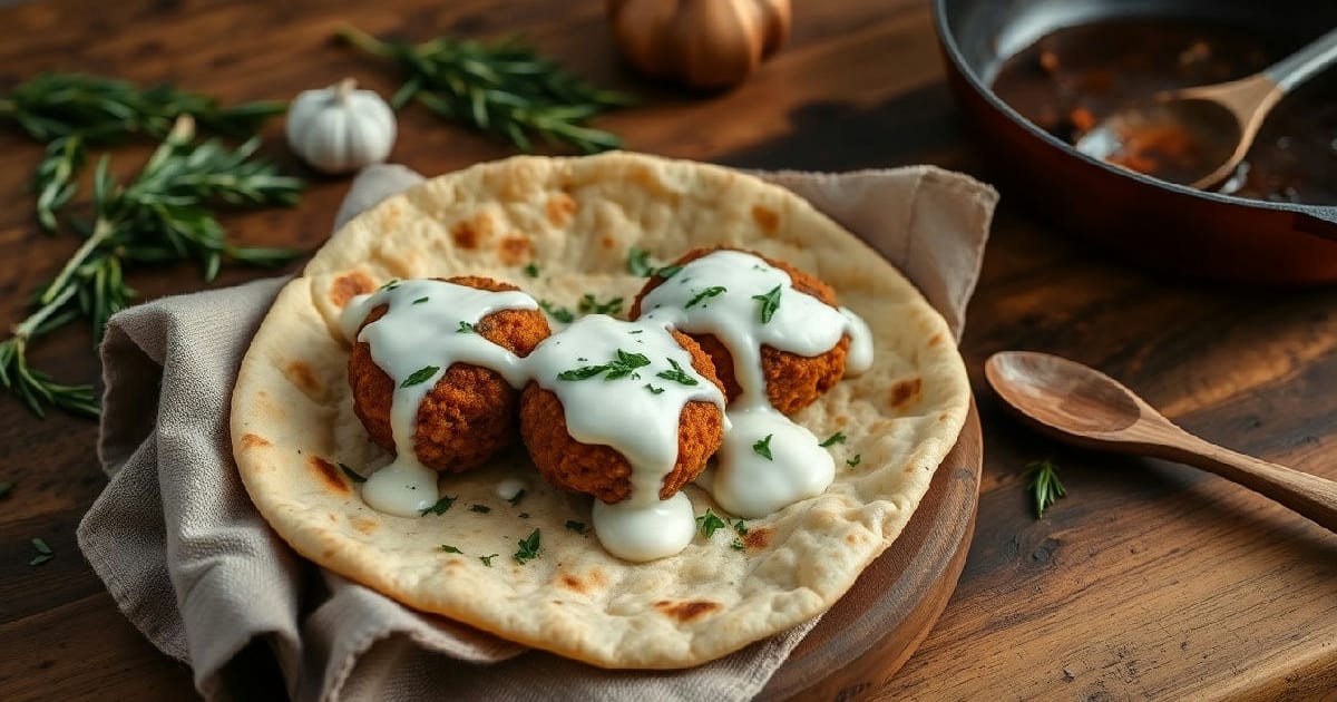 Middle‑Eastern Falafel Pockets with Tahini Yogurt