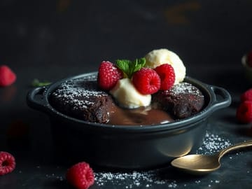 Raspberry Chocolate Lava Cake