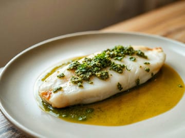 Pan-Seared Branzino with Pesto
