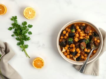 Sicilian Eggplant & Chickpea Stew